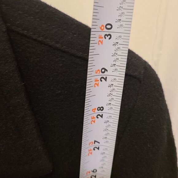 Merona Wool Black Coat  - Picture 6 of 7
